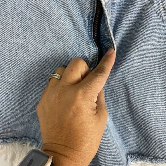 Vtg Lee Cut Off Jean Shorts sz 32 - Picture 5 of 7